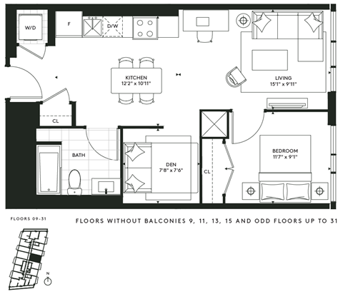 450 Front Street West Studio-3 Beds Apartment for Rent - Photo Gallery 74